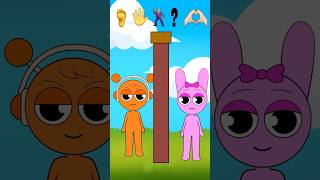 POV Incredibox Sprunki Telepathy Challenge Pinki and Oren? #shorts #animation #sprunki