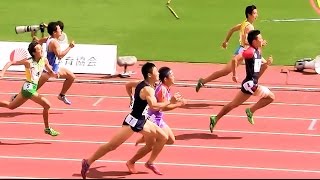 2015和歌山国体陸上 少年男子A100ｍ予選6組 20151002