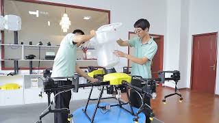 20kg 35kg granule spreader drone with fertilizer spreading attachment