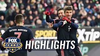 Lewandowski goal doubles Bayern Munich lead over Wolfsburg | 2015–16 Bundesliga Highlights