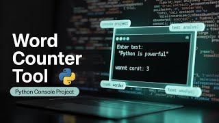 Word Counter Tool | Python | Console Based Projects