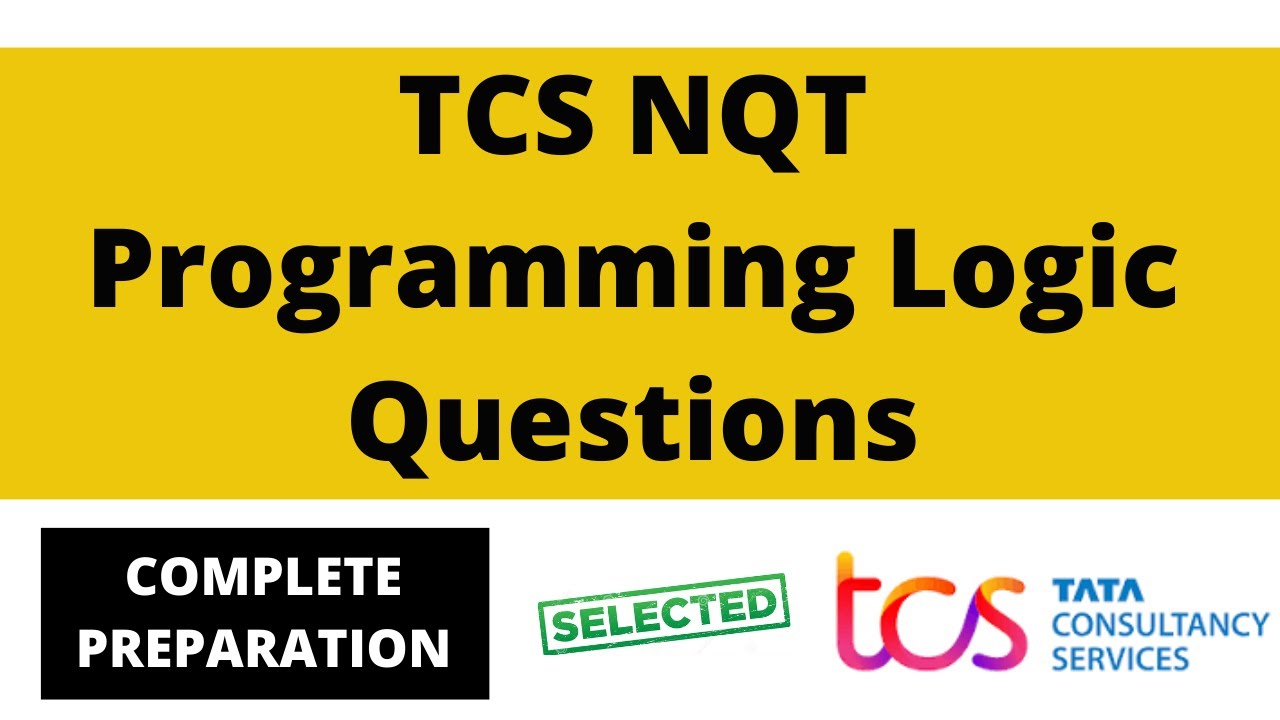 TCS NQT Programming Logic Questions || Programming Mcq || TCS Nqt ...