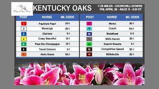 Kentucky Oaks Race 11 FULL Race Picks!!