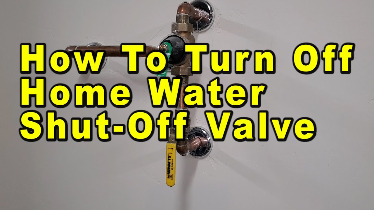 Finding Main Water Shut Off