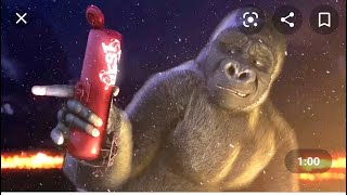 Godzilla vs king Kong 2021 -Best ever monkey funny videos - bet you you can't stop laughing #shorts