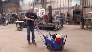 BlueBird Lawn Aerator 424 Operational Walk Through