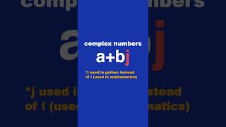 Complex Numbers (complex) In Python