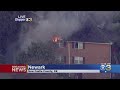 Firefighters Battle Blaze At Apartment Complex In Newark