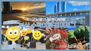 [BINLOG]K-여고생들의 바쁘다바쁜(?) 2박3일 수학여행 브이로그/ 부산으로 떠나요!!