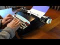 1965 Sears Forecast 12 (SCM Galaxie variant) typewriter demo