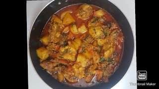 ഉരുളക്കിഴങ്ങ്  ചേർത്ത ചിക്കൻ കറി / Potato mixed chicken curry / നാടൻ ചിക്കൻ കറി