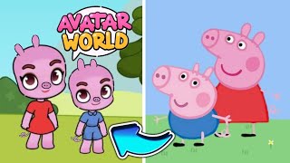 PEPPA PIG in AVATAR WORLD | Daddy Losses His Glasses | PAZU