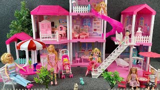 10 Minutes Satisfying with Unboxing Barbie Dream House,With Swimming Pool \u0026 Slide ASMR Review Toys