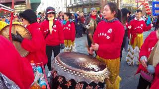 CNY 2018 traditional lion dance drumming Vancouver Hoy Ping Association 溫哥華唐人街 Chinese New Year