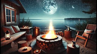 Lofi Zenergy | Cozy Outdoor Campfire Under the Stars 🔥🌙 Lofi Beats for Relaxation \u0026 Chill