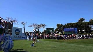 2012LPGA台灣賽day1:西班牙選手Azahara Munoz第一洞開球