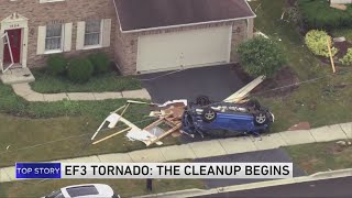 Cleanup continues in Naperville after tornado