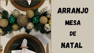 Como montar ARRANJO de MESA de NATAL #natal #dicas #decoracaodenatal #mesadenatal #christmas