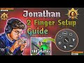 Jonathan Gaming controls guide | 2 Finger controls setup Explaination | @JONATHANGAMINGYT