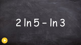 Learn how to condense natural logs separated by subtraction