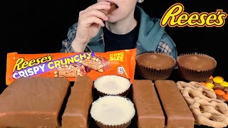 ASMR Reese's Party! Klondike Ice Cream, Cake Bars, Big Peanut Butter Cups, White Chocolate Candy