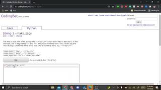 Coding Bat Problem 24 Make tags
