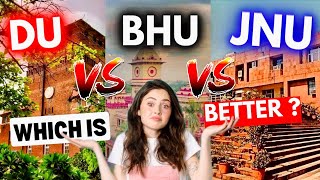 CUET'24 : DU Vs JNU Vs BHU | University Comparison 🔥Which is best ? | Placement | Rank | #cuet