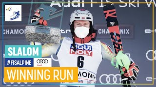 Henrik Kristoffersen | 1st place | Chamonix | Men's Slalom #2 | FIS Alpine