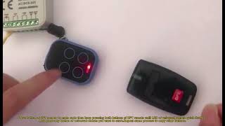Multi frequency remote control duplicator rolling code and fixed code RK-CRC-KIV32M