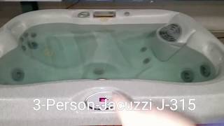 Used 3-person Jacuzzi Premium J-315 spa hot tub for sale 110v Plug and Play 12 jets FREE STEPS