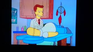 Homer visits Dr Steve the chiropractor