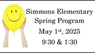 Simmons Elem. Spring Program PM