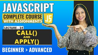 34. Call and apply Function in Javascript | Javascript tutorial for beginners