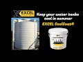 EXCEL CoolCoat® - heat reflective cool roof paint keeps your water tanks cool in summer.