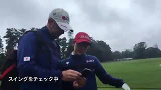 【第51回日本女子オープンゴルフ選手権　第4日吉田優利選手スタート前練習風景】