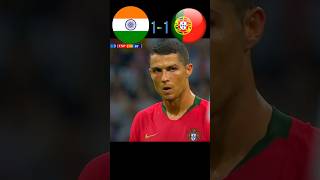 India VS Portugal 2024 | Sunil Chhetri VS Ronaldo | #shorts #ytshorts #indiavsportugal #football