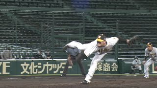 【全投球】 阪神タイガース 馬場皐輔 プロ初ホールド（1回打者3人14球無安打1三振無四球無失点） 2020/7/14 阪神 vs. ヤクルト 4回戦 ＠甲子園