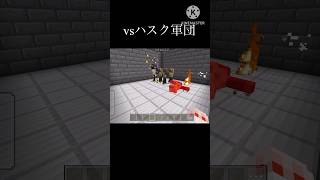 炎のボスvsハスク軍団\u0026アイアンゴーレム #マインクラフト #マイクラ #統合版 #コマンド紹介