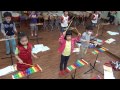 20150320 幼兒音樂律動 鐵琴敲奏 和聲 u0026 曲調練習 ─ 火車與火雞 百分音樂學苑 ─ 台南 音樂教室