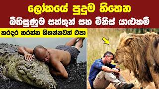 මිනිසුන් සහ දරුණුම සතුන්ගේ යාළුකම් 08ක් | 08 Strongest Friendship Between Humans and Wild Animals