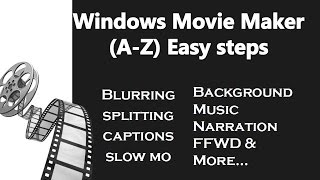 windows movie maker tutorial for beginners | All in one video 2017