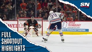 Edmonton Oilers at Philadelphia Flyers | FULL Shootout Highlights