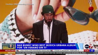 Bad Bunny Wins Best Música Urbana Album For 'Un Verano Sin Ti' at 2023 Grammy Awards