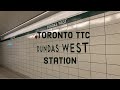 Toronto TTC Dundas West Subway Station 02/26/2022