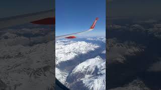 Swiss alps from airplane #travel #swiss #mountains #viralvideo