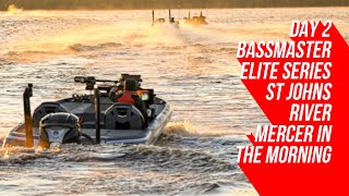 Day 2 Bassmaster Elite Series St Johns River - Mercer in the Morning