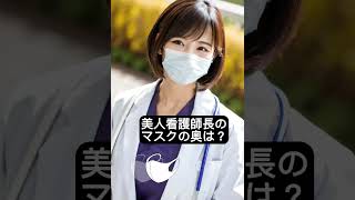 看護師長のマスクの奥の素顔は？素顔も素敵な看護師長！ #edit #マスク美人 #看護師長