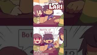 Chara Frisk and Kris Diner Order! | KFC gang! (Undertale Comic Dub)