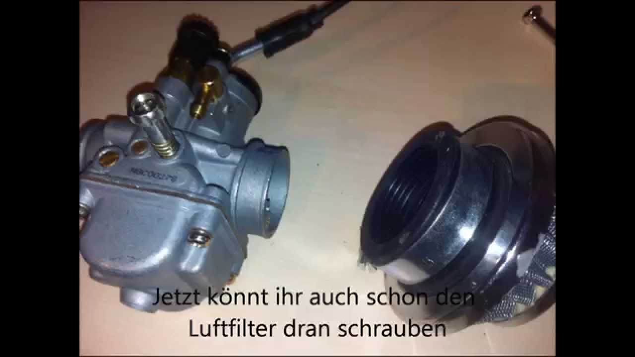 How To 19mm Vergaser Zusammenbauen - YouTube