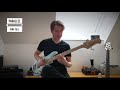 sterling by music man stingray short scale bass sound demo no talking